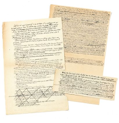 AYMÉ Marcel (1902-1967) The Retreat from Russia.
Fragment of autograph manuscript,...