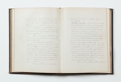 [CHAMBORD Henri duc de Bordeaux, Comte de (1820-1883)]. Manuscrit attribué à Moricet...