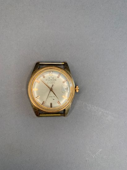 H. GERVIN Boîtier de montre en or jaune 18 K.
Boîtier rond, cadran crème, index appliqué,...