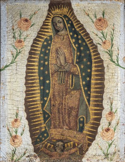 Ecole de Cuzco Virgin of the Immaculate Conception
Canvas
57 x 41 cm