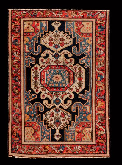 null Melayer carpet (cotton warp and weft, wool pile), Northwest Persia, circa 1930-1960
145...
