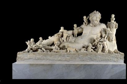 null ALLEGORICAL FIGURES OF THE NILE AND THE TIBER
French school around I7I5
Pair...