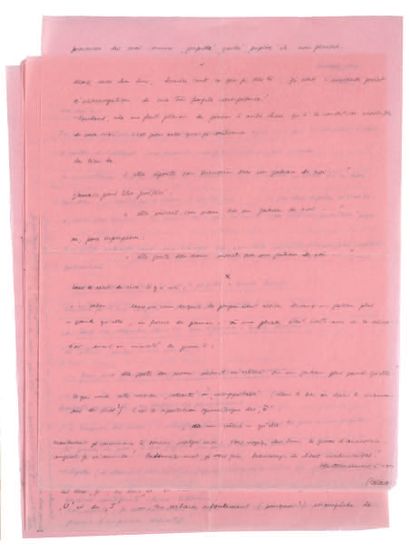 BELLMER Hans 4 LETTRES AUTOGRAPHES SIGNÉES à Joë BOUSQUET. 1945. 5 pages in-4 et...