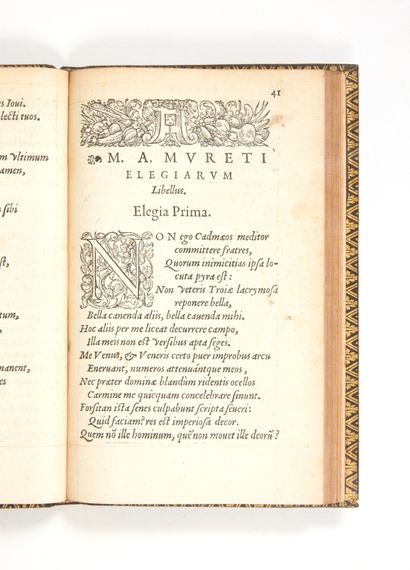 MURET, Marc-Antoine Juvenilia
Paris, Ex Officina Viduae Mauriccii a Porta, 1553
MARC-ANTOINE...
