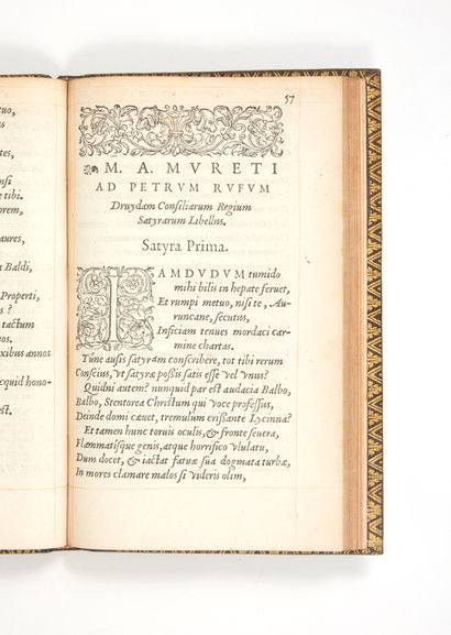 MURET, Marc-Antoine Juvenilia
Paris, Ex Officina Viduae Mauriccii a Porta, 1553
MARC-ANTOINE...