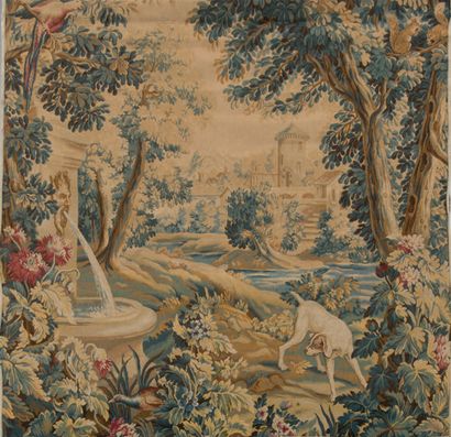 Two modern tapestries representing greenery
155...