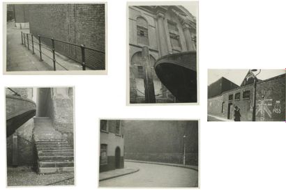 ALEXANDRE TRAUNER (1906-1993) Ruelles, escaliers, barge Londres, 1936 Neuf (9) épreuves...