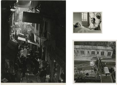 ROGER KAHAN Marcel Carné pendant les prises de vue Hôtel du Nord, 1938 Trois (3)...
