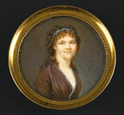 ETIENNE-CHARLES LE GUAY (SÈVRES, 25 AVRIL 1762 - PARIS, 1ER OCTOBRE 1846) Portrait...