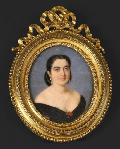 J. JULES NIMMO (PARIS, VERS 1830-APRÈS 1881) Portrait de la duchesse d'Abrantès en...