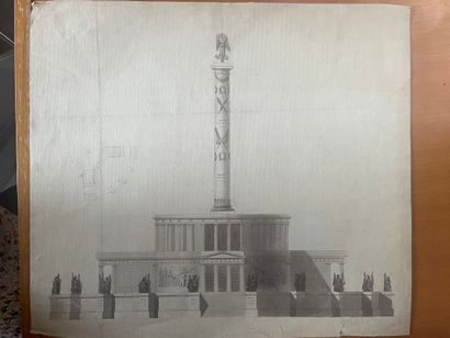 Attribué à Pierre-Barthélémy Maingot (1789-1850) Projet présumé pour le monument...