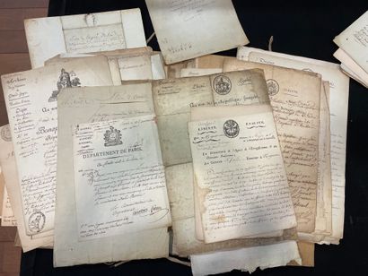 null Lot de documents dont lettres manuscrites émanant de divers ministères de la...