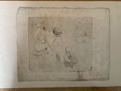 null [Autour de Rembrandt]
Plusieurs gravures, XVIIIe-XIXe, de divers formats et...