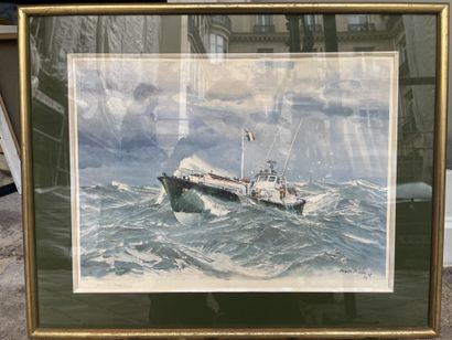 MARIN-MARIE (1901-1987) MARIN-MARIE (1901-1987)
Ships
Set of five prints, some signed...