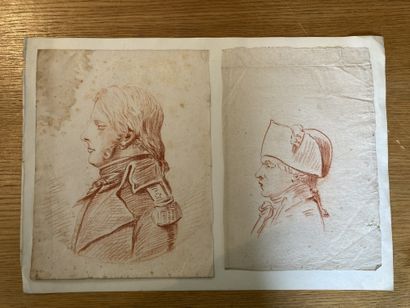 null [Portraits de révolutionnaires]
Lot de 8 dessins à la sanguine, identifiés par...