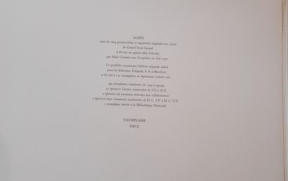 null TITUS-CARMEL (Gérard). Agrès. Barcelone, Ediciones Poligrafa, 1977, in-folio...
