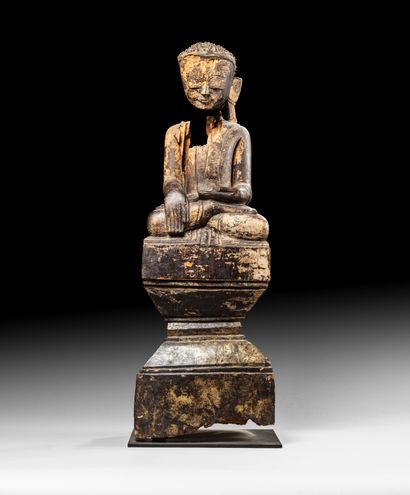 BIRMANIE, Shan, XIXe siècle Statuette de...