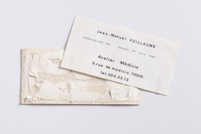 Jean-Manuel VUILLAUME Invitation au Vernissage...