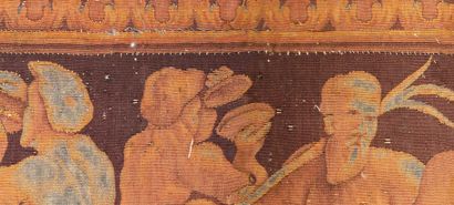 null Ensemble de trois bordures en tapisserie des Gobelins, XVIIe siècle
Tissées...