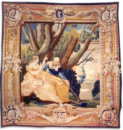 Vertumne and Pomona
French tapestry
17th...
