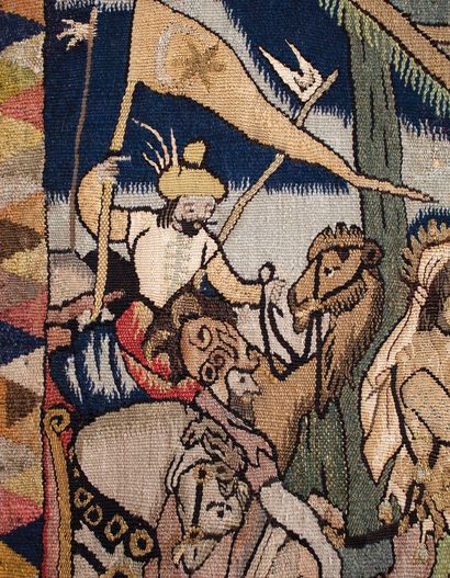 null L'Adoration des mages
Très rare tapisserie allemande, probablement Franconie
XVIe...