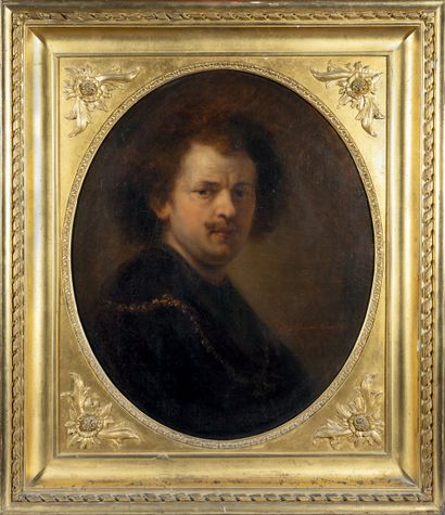 Alexandre DE FRESNAIS DE LEVIN (École Française de la fin du XIXe siècle) Portrait... Gazette Drouot
