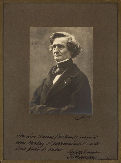 Nadar (1820-1910) Portrait du compositeur Hector Berlioz (1803-1869), vers 1856
Épreuve...