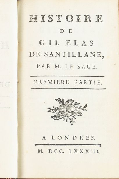 LE SAGE. Histoire des Gil Blas de Santillane....