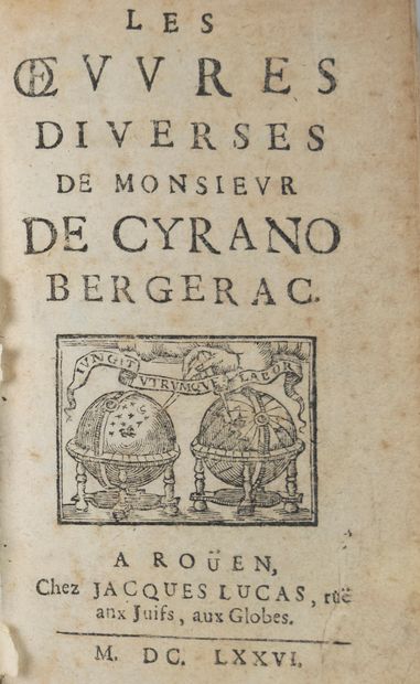 null CYRANO DE BERGERAC. Les Œuvres diverses. Rouen, Jacques Lucas, 1676. 3 parties...