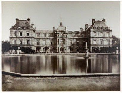 Edouard BALDUS (1813-1882) Palais du Luxembourg Paris, 1857-1858 Salé viré à l'or...