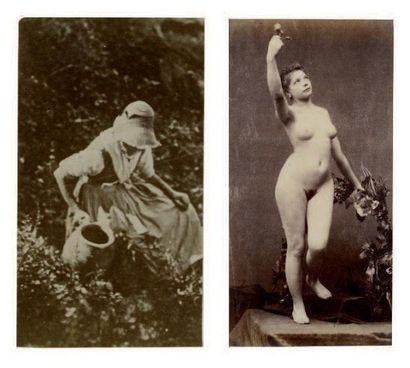 GAUDENZIO MARCONI (1841-1885) & ALII Femme à la jarre et trois études de nus Paris,...