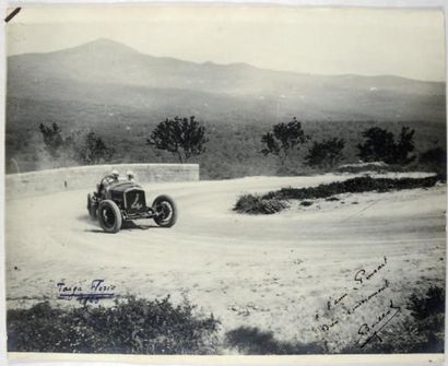 AGENCE MEURISSE Targa Florio, 1925 André Boillot sur Peugeot 174 S Épreuve argentique...