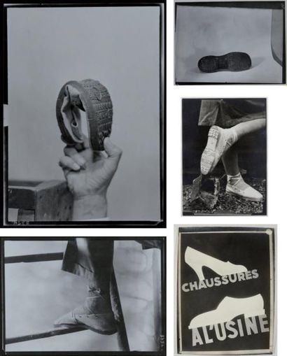 PAUL MARTIAL Huit publicités pour chaussures Suresnes, c. 1935 Argentiques (8), de...