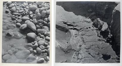 FRANZ SENKINC Galets et falaises Vienne, 1932 Argentiques (2), 370x285 et 326x340...