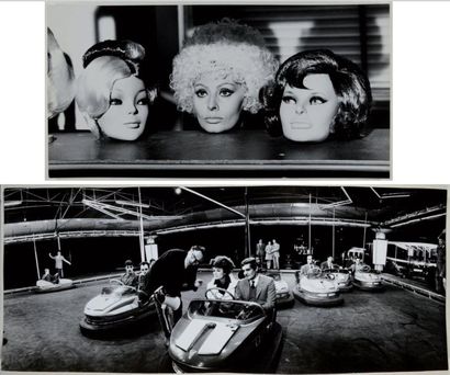 TAZIO SECCHIAROLI Six portraits Sophia Loren parmi les perruques Sidney Lumet, Anouk...