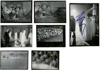 TAZIO SECCHIAROLI Tournage du Fellini Satyricon Cinecitta, 1961 Argentiques (12),...