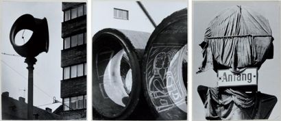 VILEM REICHMANN (1908-1991) Angle de rue, 1947 Grafitti, 1963 Panneaux de signalisations,...