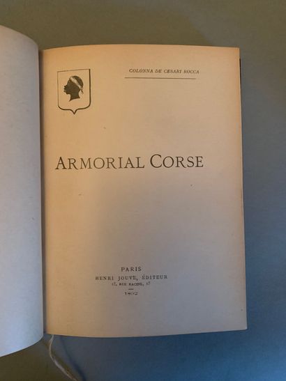 null Ensemble d'ouvrages sur la Corse comprenant notamment :
- MOREL (Pierre). La...