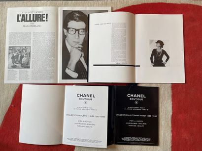 null YVES SAINT-LAURENT, CHANEL
Set of four ready-to-wear collection catalogs from...