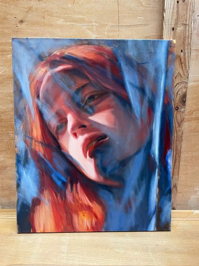 Kornel ZEZULA (né en 1991) Portraits de femme (2018)
Deux huiles sur toile, signées...
