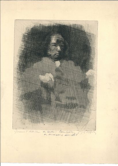 Jacques VILLON (1875-1963) Le Savant, 1933
Pointe sèche
278 x 208 mm
Annoté, en bas,...