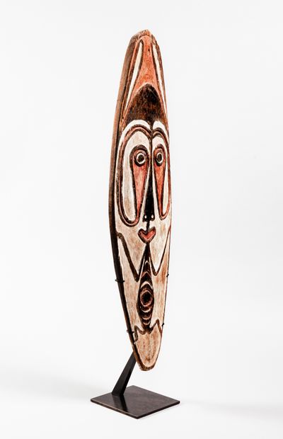 null Gope spirit board
Papuan Gulf, Papua New Guinea
Carved wood, pigments
H. 76.5...