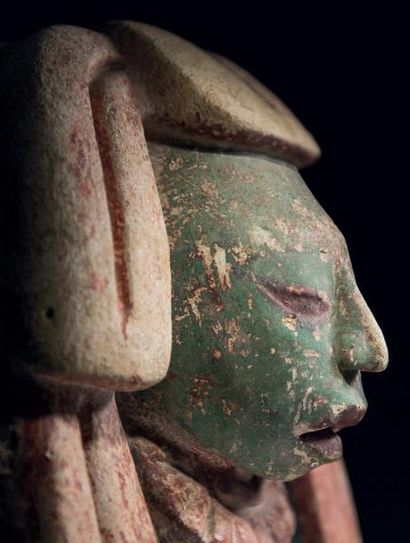 null TÊTE DE DIGNITAIRE Culture Maya, Guatemala Période Classique, 600 à 900 après...
