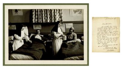 null PIERRE APPERS Max Linder à l'hôpital, 1909 Argentique d'époque, 134x184 mm,...