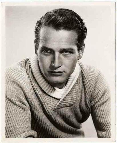 null Portrait publiciaire de Paul Newman, 1957 Tirage argentique d’époque, 253x206...