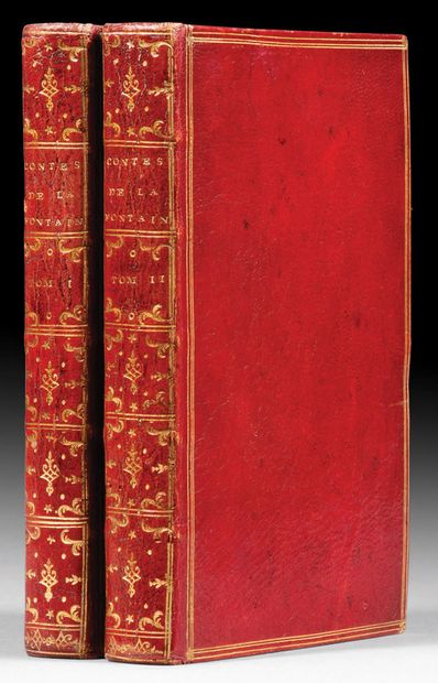 LA FONTAINE (Jean de) Contes et nouvelles en vers. Amsterdam, 1762. 2 volumes in-8,... Gazette Drouot