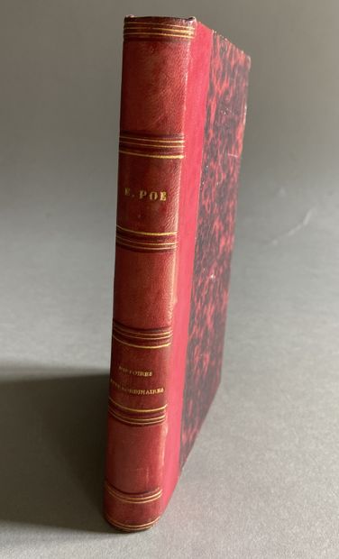 POE (Edgar) Histoires extraordinaires. Paris, Michel Lévy frères, 1856. In-12, demi-basane... Gazette Drouot