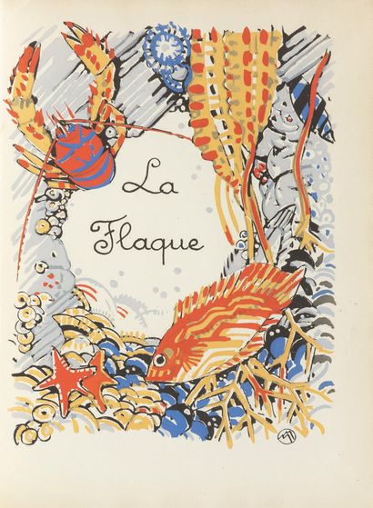 COLETTE et Mathurin MÉHEUT «Regarde...» Paris, J.-G. Deschamps, 1929. In-folio, broché,... Gazette Drouot