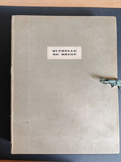 GENET (Jean) Querelle de Brest. S.l.n.d. 1947. Grand in-4, broché, couverture rempliée,... Gazette Drouot