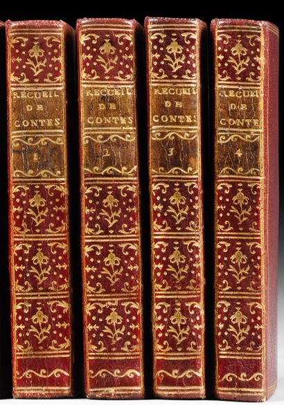  RECUEIL DES MEILLEURS CONTES EN VERS. Londres Paris, Cazin, 1778. 4 volumes in-16,... Gazette Drouot